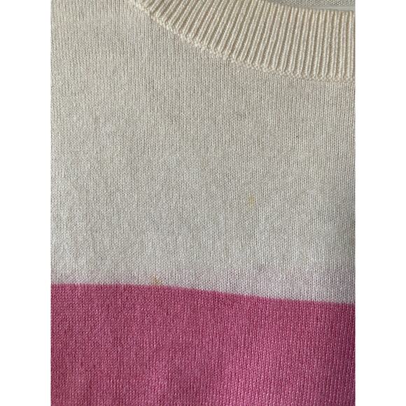 Talbots Multicolored Snowflake Cotton Blend Sweater- Size Large - Picture 3 of 4